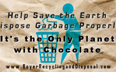 Help Save the Earth – Dispose Your Garbage Properly