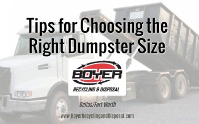 Tips for Choosing the Right Dumpster Size