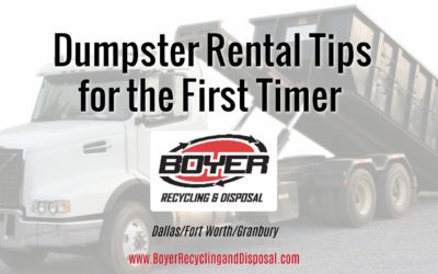 Dumpster Rental Overview for First Timers