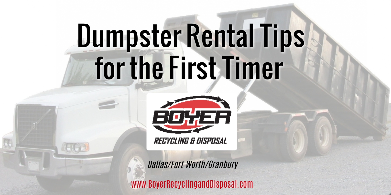 Dumpster Rental Overview for First Timers