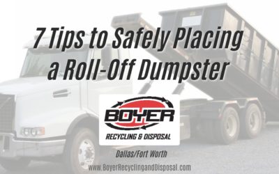 How to Safely Place a Roll-Off Dumpster